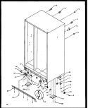 DRAIN AND ROLLERS Diagram and Parts List for SXDE27NE P1162206W E Amana Refrigerator