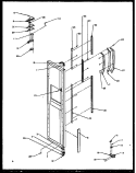 FZ DOOR HINGE AND TRIM PARTS Diagram and Parts List for SXD22NG P1162405W G Amana Refrigerator