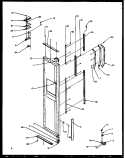FZ DOOR HINGE AND TRIM PARTS Diagram and Parts List for SXD25NL P1162406W L Amana Refrigerator