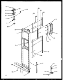 FZ DOOR HINGE AND TRIM PARTS Diagram and Parts List for SXD27NE P1162408W E Amana Refrigerator