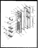 FZ DOOR Diagram and Parts List for SXD22NG P1162405W G Amana Refrigerator