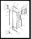 REF DOOR HINGE AND TRIM PARTS Diagram and Parts List for SXD22NG P1162405W G Amana Refrigerator
