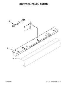 Control Panel Parts Diagram and Parts List for JS42NXFXDE01  Jenn-Air Refrigerator