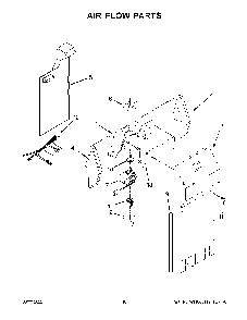 Air Flow Parts Diagram and Parts List for 10651332716  Kenmore Refrigerator