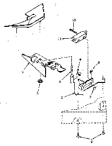 Loading Door Switch And Bracket Assembly Diagram and Parts List for NA4621W33721  Speed Queen Washer