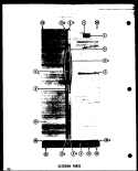 EXTERIOR PARTS Diagram and Parts List for SRI22D  Amana Refrigerator