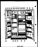 INTERIOR PARTS Diagram and Parts List for SRI22D  Amana Refrigerator