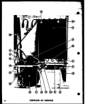 COMPRESSOR AND CONDENSER Diagram and Parts List for SRI22D  Amana Refrigerator