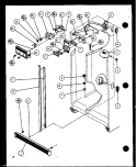 REF / FZ DOOR CONTROLS AND CABINET PARTS Diagram and Parts List for SC19J P1116601W Amana Refrigerator