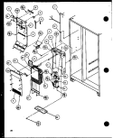 EVAP AND AIR HANDLING Diagram and Parts List for SC19J P1116601W Amana Refrigerator