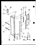 FZ DOOR Diagram and Parts List for SC22J P1116002W Amana Refrigerator