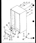 ROLLERS AND BACK UNIT Diagram and Parts List for SC22J P1116002W Amana Refrigerator