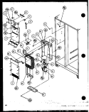 FZ EVAP AND AIR HANDLING Diagram and Parts List for SC25J P1116201W Amana Refrigerator