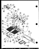 MACHINE COMPARTMENT Diagram and Parts List for SC25J P1116201W Amana Refrigerator