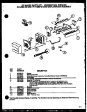 ICE MAKER Diagram and Parts List for IC4N P1110801W Amana Refrigerator