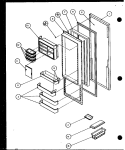 REF DOOR Diagram and Parts List for 36561 P1108502W Litton Refrigerator