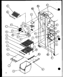 FZ SHELVING AND REF LIGHT Diagram and Parts List for 36561 P1108502W Litton Refrigerator