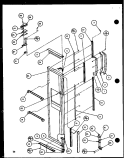 FZ DOOR Diagram and Parts List for 36571 P1108506W Litton Refrigerator