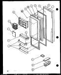 REF DOOR Diagram and Parts List for 36571 P1108506W Litton Refrigerator