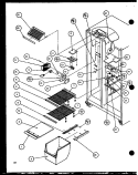 FZ SHELVING AND REF LIGHT Diagram and Parts List for 36571 P1108506W Litton Refrigerator