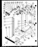 REF / FZ CONTROLS AND CABINET PART Diagram and Parts List for 36571 P1108506W Litton Refrigerator