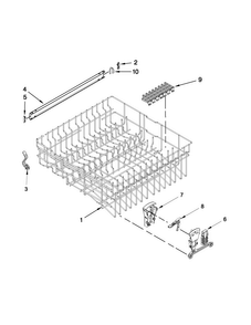 Upper Rack And Track Parts Diagram and Parts List for MDB8949SBM2  Maytag Dishwasher