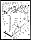 REF / FZ CONTROLS AND CABINET PART Diagram and Parts List for 36261 P1108602W Kenmore Refrigerator