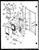 EVAP AND AIR HANDLING Diagram and Parts List for 36261 P1108602W Kenmore Refrigerator