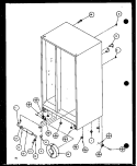 DRAIN AND ROLLERS Diagram and Parts List for 36261 P1108602W Kenmore Refrigerator