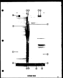 EXTERIOR PARTS Diagram and Parts List for SRI22E  Amana Refrigerator