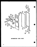 REF DOOR PARTS Diagram and Parts List for ESR22N-G P7332045W G Amana Refrigerator