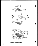 FZINTERIOR PARTS Diagram and Parts List for ESR22N-G P7332045W G Amana Refrigerator