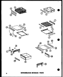 REF INTERIOR PARTS Diagram and Parts List for ESR22N-G P7332045W G Amana Refrigerator