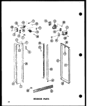 INTERIOR PARTS Diagram and Parts List for ESR22N-G P7332045W G Amana Refrigerator