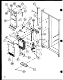 EVAP AND AIR HANDLING Diagram and Parts List for SLD25J P1116501W Amana Refrigerator