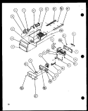 ICE BUCKET AND ICE MAKER Diagram and Parts List for SLD25J P1116501W Amana Refrigerator