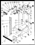 REF / FZ CONTROLS AND CABINET Diagram and Parts List for SLD25JB P1116503W Amana Refrigerator