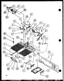 MACHINE COMPARTMENT Diagram and Parts List for SLD25JB P1116503W Amana Refrigerator