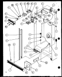 REF / FZ CONTROLS AND CABINET PART Diagram and Parts List for SLD25JP P1116505W Amana Refrigerator