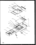 REF SHELVING AND DRAWERS Diagram and Parts List for SZD22NL P1162401W L Amana Refrigerator