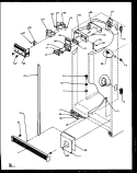 REF / FZ CONTROLS AND CABINET PARTS Diagram and Parts List for SQD25NBE P1162402W E Amana Refrigerator