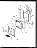 ICE AND WATER CAVITY Diagram and Parts List for SQD25NBE P1162402W E Amana Refrigerator