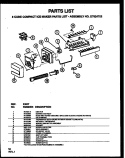 8 CUBE COMPACT ICE MAKER Diagram and Parts List for SQD25NBE P1162402W E Amana Refrigerator
