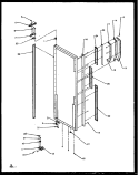 REF DOOR HINGE AND TRIM PARTS Diagram and Parts List for SZD27NE P1162404W E Amana Refrigerator