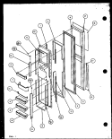 FZ DOOR Diagram and Parts List for SZD20ML P1120202W L Amana Refrigerator