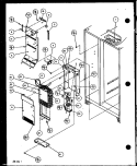EVAP AND AIR HANDLING Diagram and Parts List for SZD20ML P1120202W L Amana Refrigerator