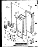 Part Location Diagram of D7828703 Whirlpool Inner door liner ref