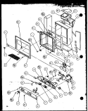ICE AND WATER CAVITY Diagram and Parts List for 36518 P1121604W L Litton Refrigerator