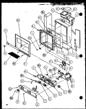 ICE AND WATER CAVITY Diagram and Parts List for 36518 P1121604W L Litton Refrigerator