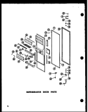 REF DOOR PARTS Diagram and Parts List for SD19W P6034036W Amana Refrigerator